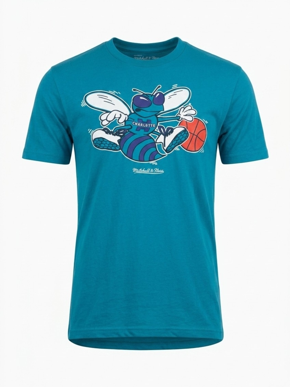 Mitchell & Ness Men's Charlotte Hornets Teal Graphic T-Shirt